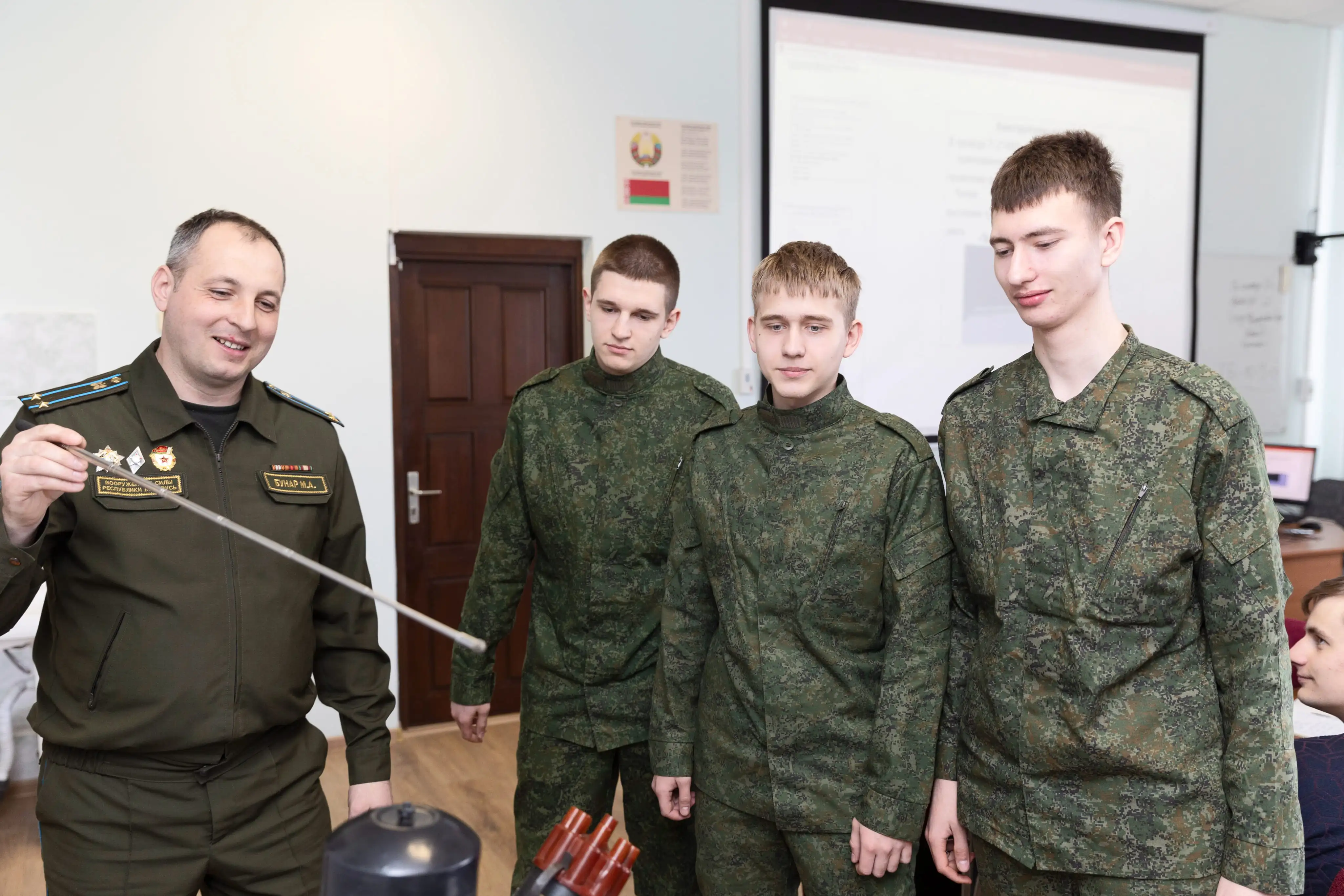 На занятиях